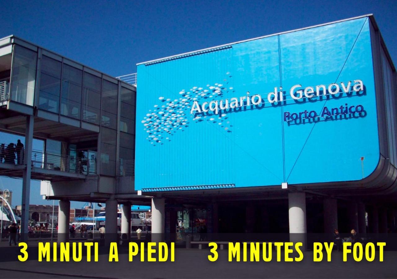 Elegante Loft In Centro Storico Acquario Génova Exterior foto